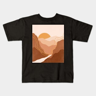 Abstract Sunset Painting 3.12 Kids T-Shirt